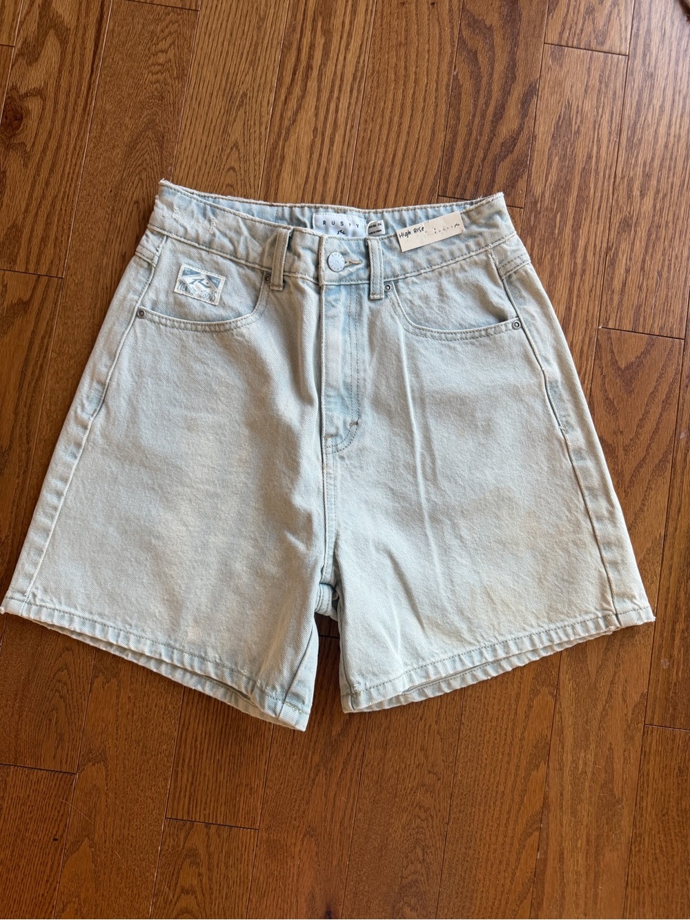 Rusty Hermosa High rise denim shorts